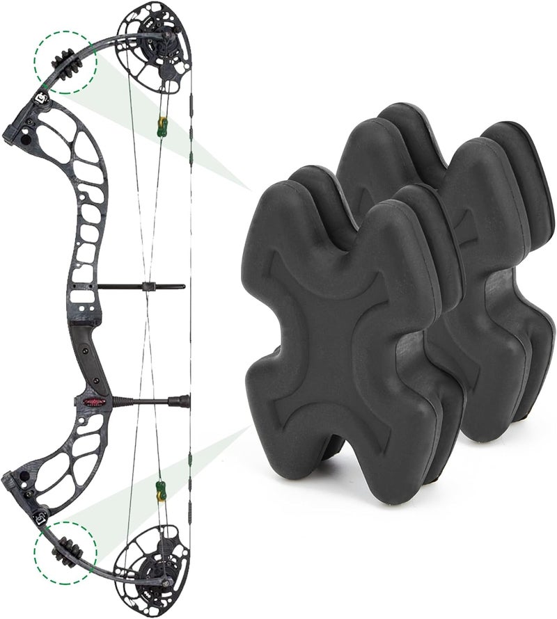 Omoojee Store 4 PCS Bow Limb Dampeners for Compound Bow and Crossbow, Archery Split Limb Stabilizer, Bow Silencer for Reducing Noise and Vibration - Image 5